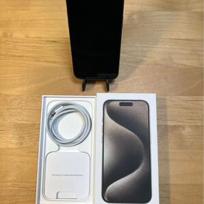 【美品】iPhone15Pro 256GB SIMフリー ナチュラルチタニウム