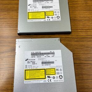 HLDS 9.5mm厚 SATA接続 内蔵型 ウルトラスリム DVDスーパーマルチドライブ GUD0N ベゼル無し 2点セット売り