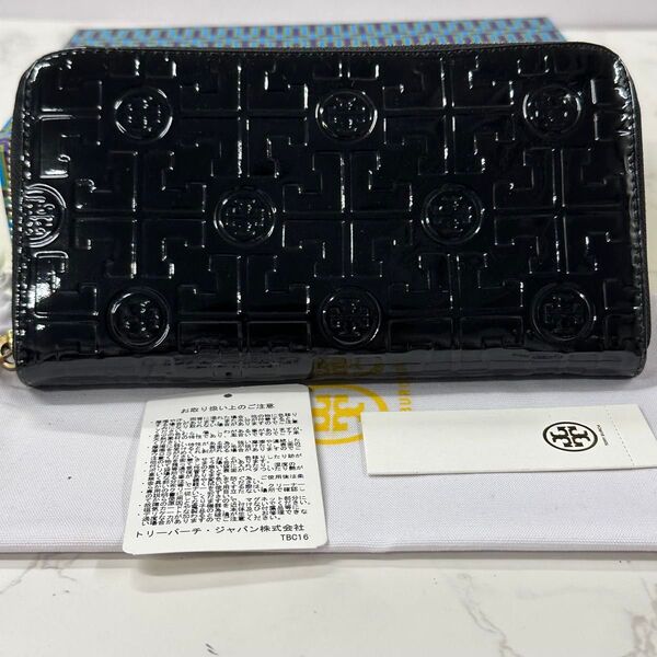 新品同様! トリーバーチ TORYBURCH 財布 長財布 ラウンドファスナー