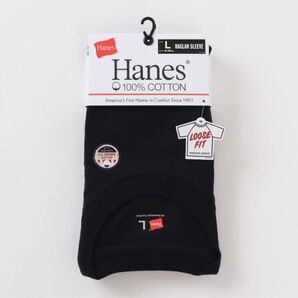 新品未使用 Hanes LOOSE FIT RAGLAN SLEEVE Tシャツ XL 黒 BLACK ヘインズ ブランズ 無地