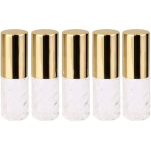 ロールオンボトル 5ml ミニボトル 容器 アロマ 精油 香水 おしゃれ (5ml 5本)