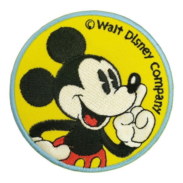 A-97【 アイロンワッペン 】 刺繍ワッペン アップリケ ディズニーDisney ミッキー mickey ミッキーマウス