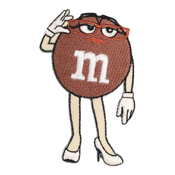 A-85【 アイロンワッペン 】 刺繍ワッペン アップリケ リメイク エムアンドエムズ chocolate チョコ M&M’s