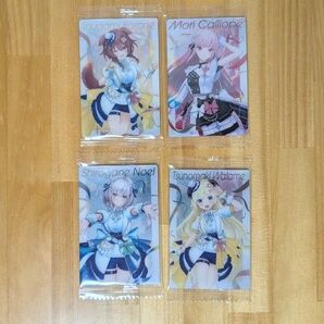 ホロライブ ウエハースvol.3 未開封4枚セット 戌神ころね 森カリオペ 白銀ノエル 角巻わため