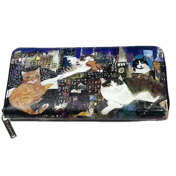 新品未使用 Manhattaner's マンハッタナーズ 猫デザイン 長財布 現行品