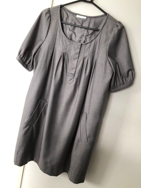 Charla for LDS レディース 半袖ワンピース チュニック グレー 美品 マタニティ
