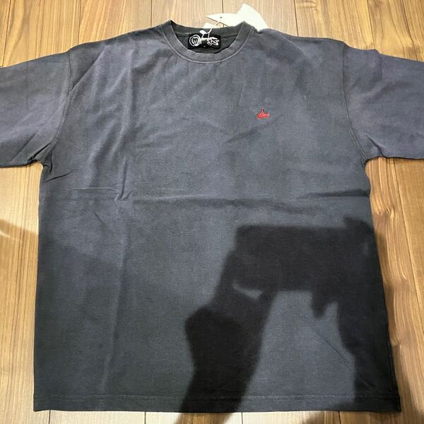新品未使用 RAGEBLUE ウォッシュドTシャツ 焼肉きんぐ コラボ ウォッシュ加工 レイジブルー Mサイズ ネイビー