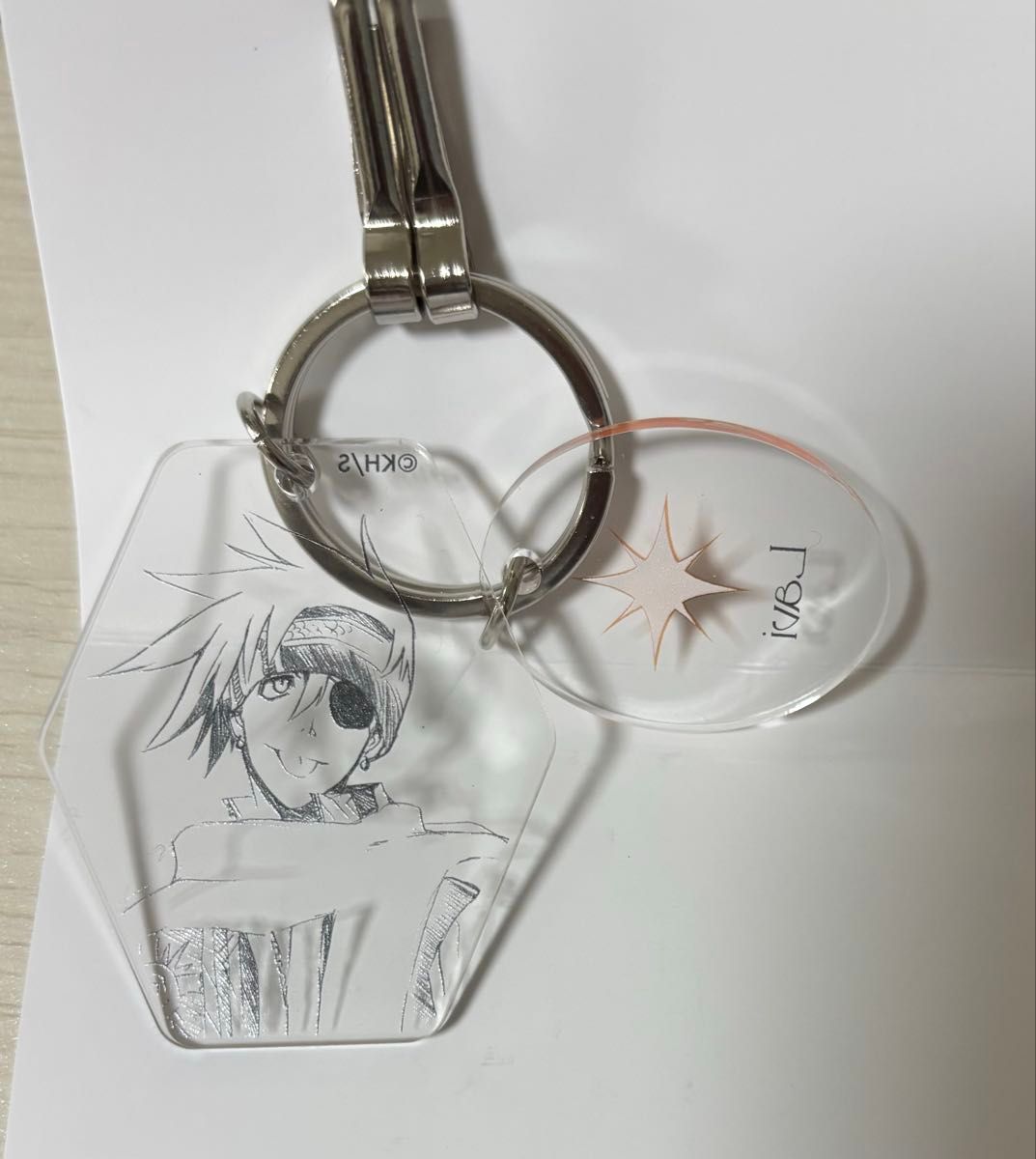 D.Gray-man アレン・ウォーカー クリアベースキーホルダー D gray-man ジャンプフェスタ クリアベースキーホルダー 第1弾