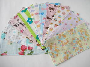 10×20# rabbit & parakeet # hand made #4 -ply gauze handkerchie # discount profitable 10 pieces set 