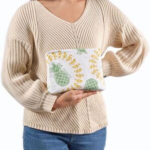 【新品未使用】ホノルルクッキーアロハコレクションコラボポーチ25周年限定S