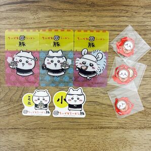ちいかわラーメン 豚 ステッカー クリアカード クリスマス コカコーラ シール
