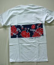 N602＊＊S＊未使用　デッドストック　USA製レインスプーナー ハイビスカス　Tシャツ　HAWAII　サーフ　コットン　水着タグ　Reyn Spooner_画像6