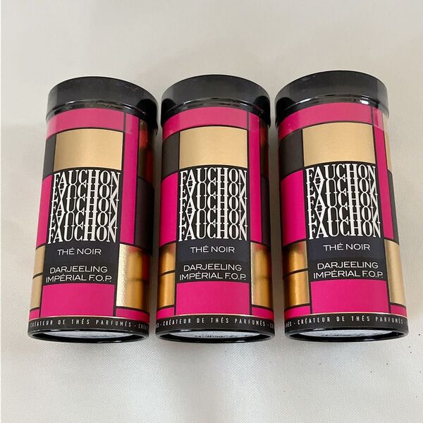 フォション FAUCHON 紅茶 3缶セット ダージリンF.O.P. リーフティー