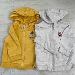 ドナルドダック デイジーダック パーカー 2枚セット