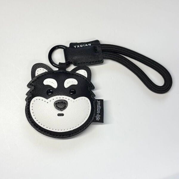 新品 柴犬 フェイス レザー キーホルダー バッグチャーム 犬 ハスキー 秋田犬 犬 犬好きさんへのプレゼント