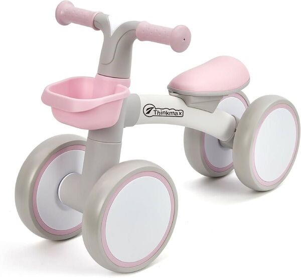 キッズバイク ベビーバイク 子供 おもちゃ 四輪車 超軽量 幼児 乗用玩具 ペダルなし自転車 1歳~ 誕生日 ピンク