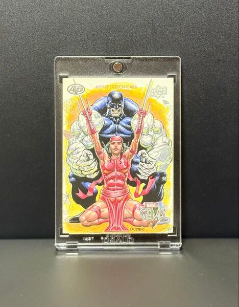 2016 Upper Deck Marvel Elektra Cyber スケッチカード 1/1 エレクトラ マーベル