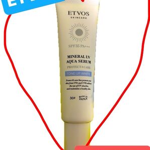 ETVOS ミネラルUVアクアセラム トーンアップホワイト SPF35 PA+++ 30g