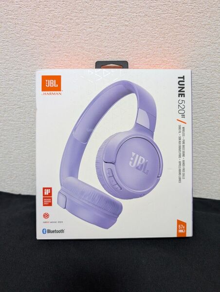 【新品未開封】JBL TUNE 520BT ノイズキャンセリングヘッドホン パープル