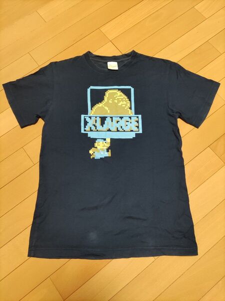 XLARGE Tシャツ ネイビー スーパーマリオコラボ