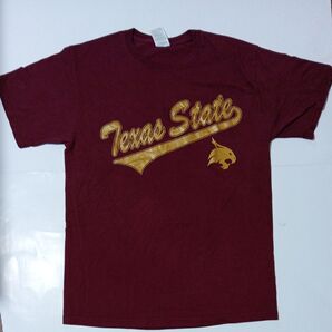 古着Texas State Tシャツ エンジカレッジ風