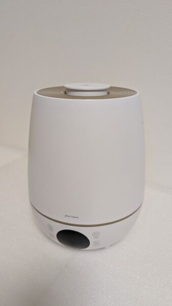 plus more 超音波式アロマ加湿器 MO-HF016 ホワイト/ゴールド