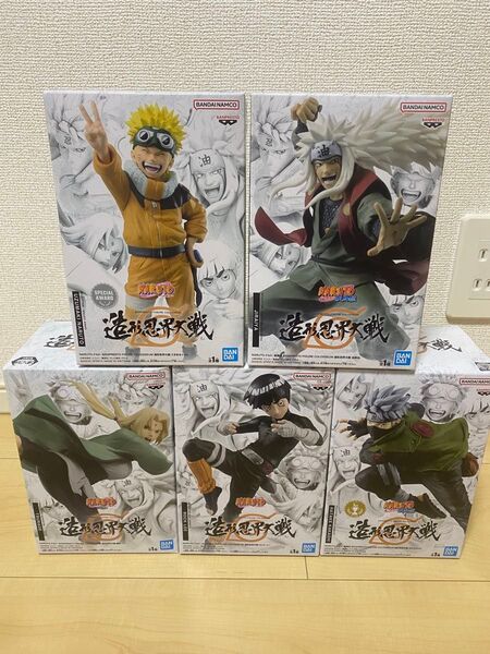 NARUTO-ナルト- 造形忍界大戦 5体セット ナルト ジライヤ ツナデ リー カカシ