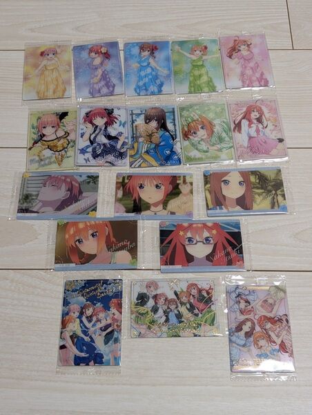 五等分の花嫁ウエハースカード中野一花中野二乃中野三玖中野四葉中野五月①