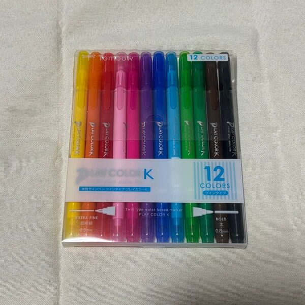 水性サインペン ツインカラー play colork 12色セット