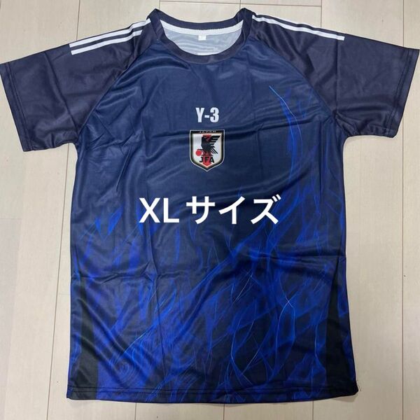 日本 ユニフォーム Tシャツ ネイビー サッカー ブルー XLサイズ 日本代表