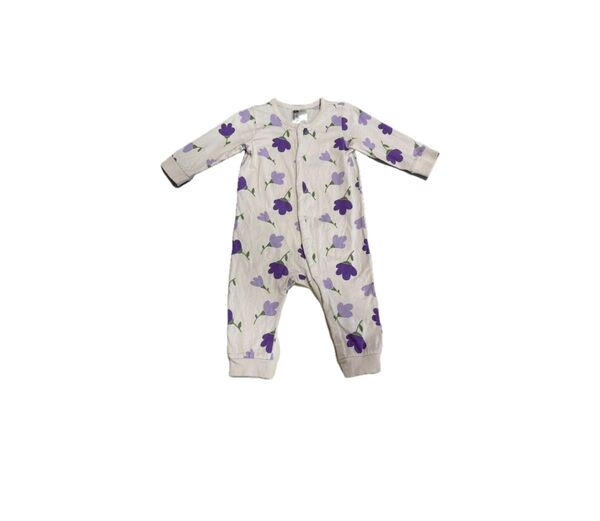 【H&M エイチアンドエム】花柄カバーオール ロンパース ベビー 74cm