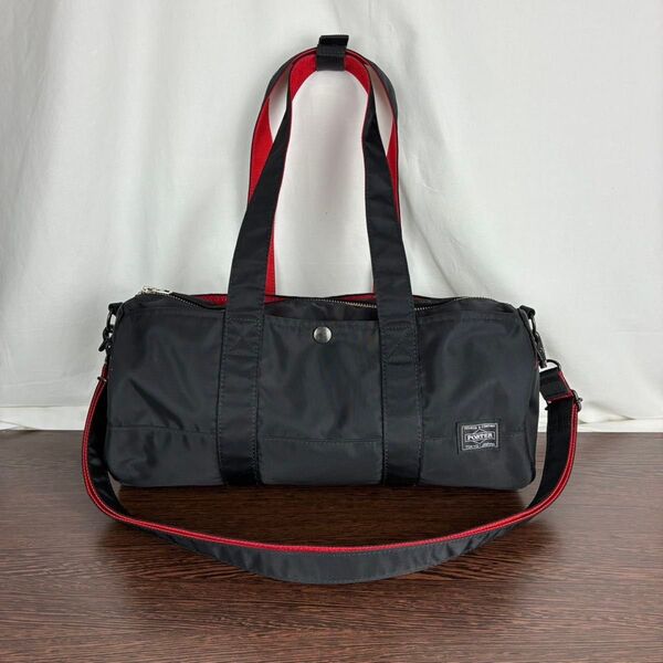 新型タグ PORTER エルファイン ミニボストンバッグ 2way ショルダー ポーター ドラムバック ロールボストン