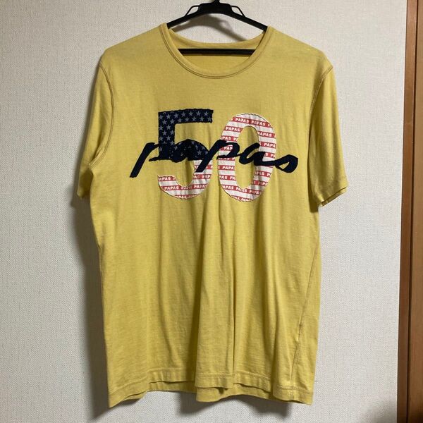 イエロー Tシャツ 50 papas Mサイズ