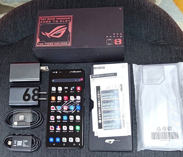 ②ASUS ROG Phone8 AI2401 RAM:16GB/ROM:256GB■ゲーミングスマホ ROG Phone8完動品