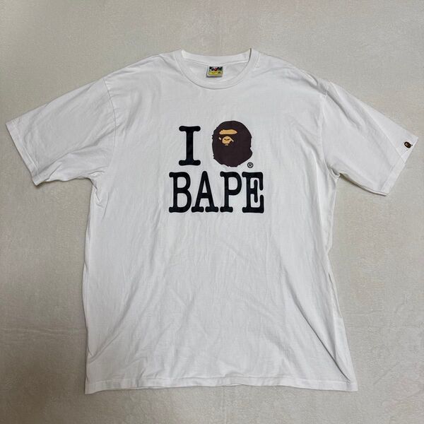 A BATHING APE I LOVE BAPE Tシャツ 3XL エイプ 半袖 カットソー