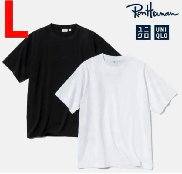 ユニクロ ロンハーマン タマタカ店 黒 人気のLサイズ コラボTシャツ 新品未使用 UNIQLO