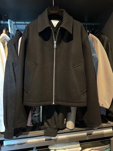 Bottega Veneta 黒 ウール/カシミヤ キモノジャケット