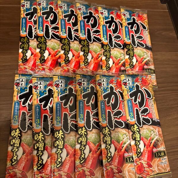 五木食品 かに味噌ラーメン 12袋 棒ラーメン インスタントラーメン