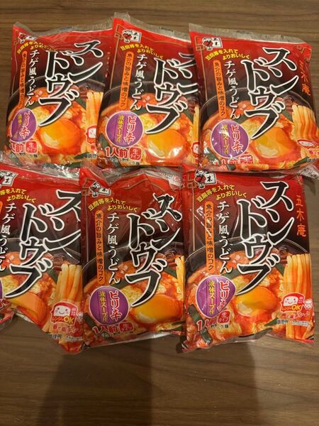 五木庵 スンドゥブチゲ風うどん 6袋