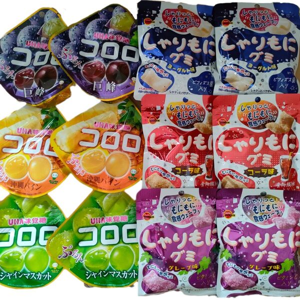 コロロ&しゃりもにグミ 12袋セット