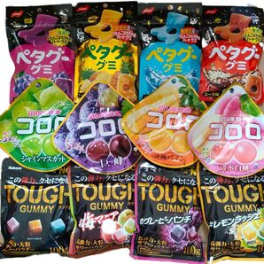 タフグミ&ペタグーグミ&コロロ 12袋セット