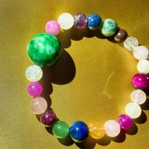 超特級SSSS品 ミラクルレインボー セドナパワーストーン 最高級御霊石で作った大開運ブレスレット 縁起物 曰く付き 最高峰
