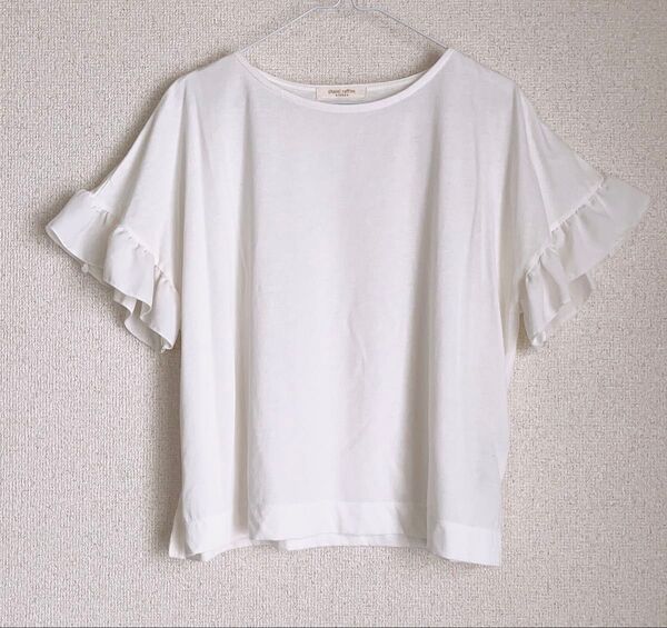 chocol raffine robe フレア フリルブラウス カットソー