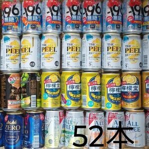 お酒 −196 THE PEEL 檸檬堂 ノンアルコール 他 350ml缶 52本