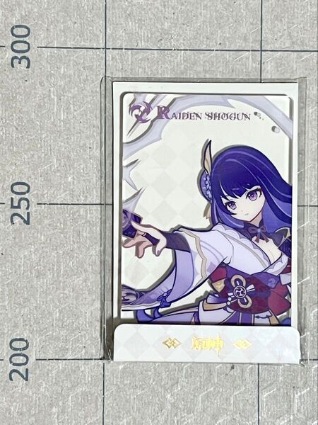 原神グッズ 雷電将軍 七聖召喚シリーズ アクリルクリアカード 公式正規品