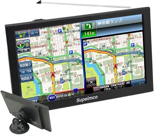 2025年最新 9インチ ポータブル カーナビ ワンセグテレビ キャパシタタッチパネル microSD対応 12V/24V車対応