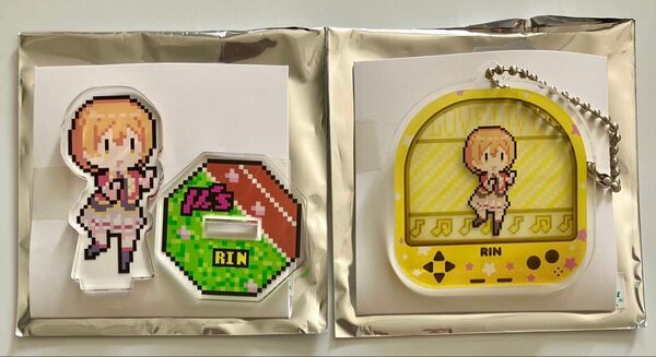 ラブライブ μ's ゆうらしあ ヴィレッジヴァンガード限定 アクリルスタンド アクリルキーホルダー ドットver. 星空凛