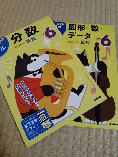 学研 毎日のドリル 算数 小学6年 分数 図形、数、データ 書き込みなし