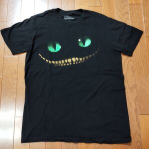 ディズニーtシャツ アリスイン・ワンダーランド チェシャ猫 ビッグプリント ビンテージtシャツ