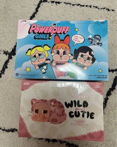 POPMART CRYBABY Wild but Cutie + PowerPuff Girl ぬいぐるみペンダント 2セット